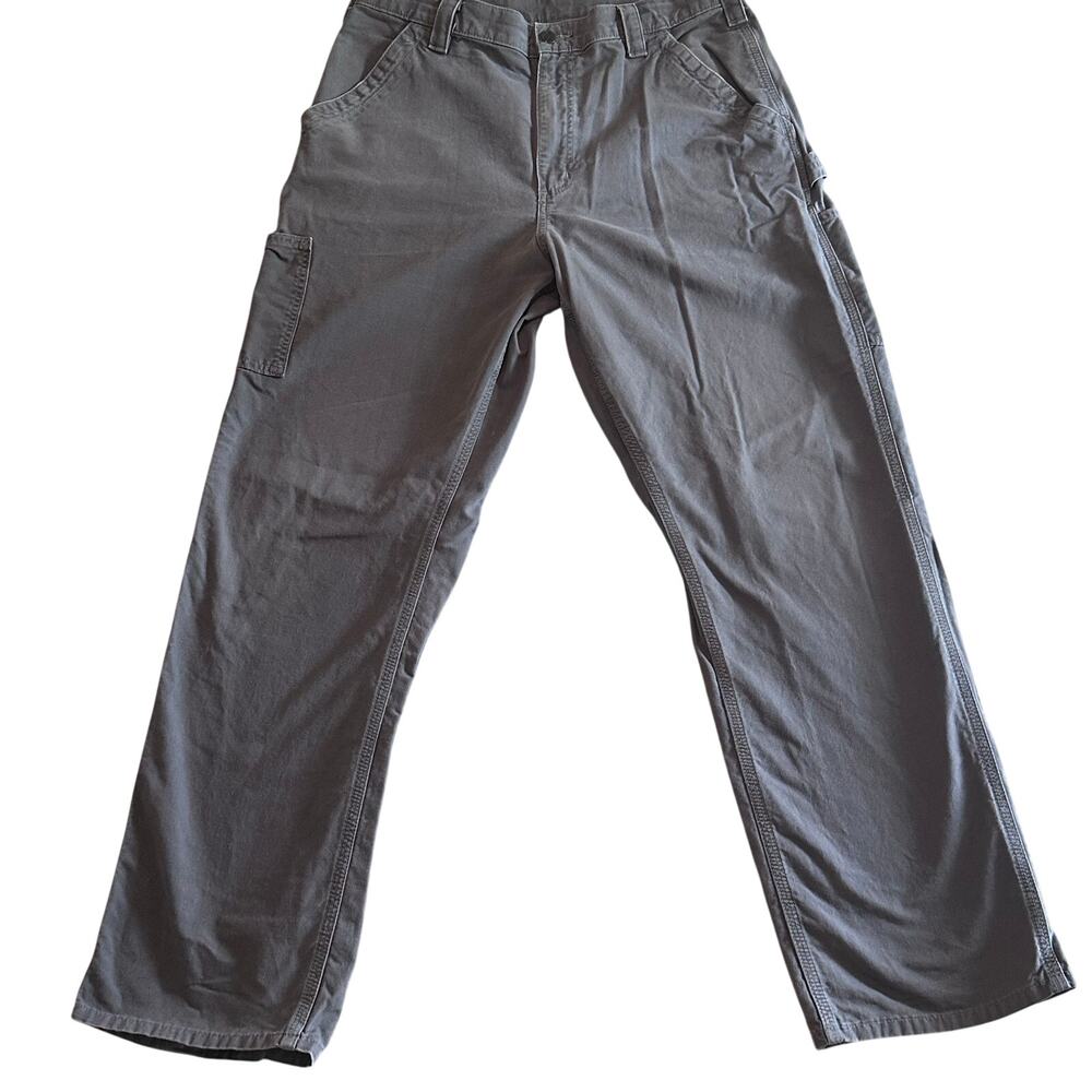Carhartt Mens Loose Original Fit Light Gray 36x34 Work Pants Carpenter